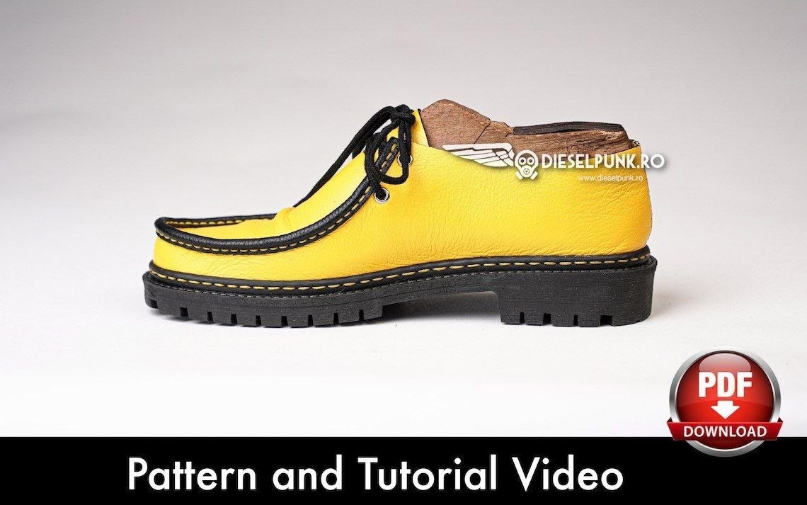 Выкройка кожаных ботинок Mocaboots